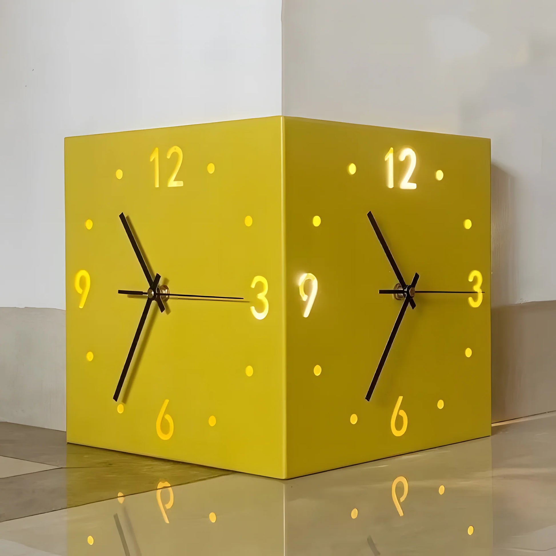 Voice Sensor Backlit Corner Clock